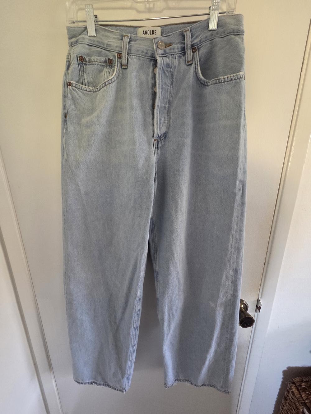 AGOLDE Women’s Low Slung Baggy Jeans Void Light Indigo Size 26